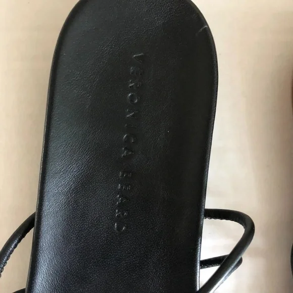 NWT Veronica Beard black strappy leather Eda sandals - Picture 5 of 7